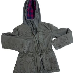 Hollister Green Hooded Utility Jacket